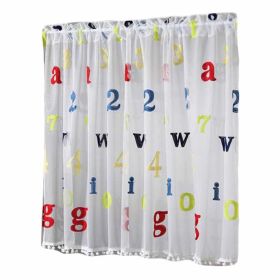 Semi-Sheer Short Kitchen Cafe Window Curtains Pendant Doorway Curtain Home Decor, 59x35 inch