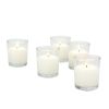 Stonebriar Unscented 1-Wick Filled Glass Votive Candles 24 Pack, White