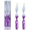 FCMSHAMD 8.8 inch Purple Candles Sticks -Dripless Taper(2 Pack)