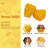 FCMSHAMD Tea Lights - Pack of 36, Premium Beeswax, 0.6 oz Each, 3-4 Hours Burn Time