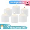 Stonebriar 3" x 3" Unscented 1-Wick White Pillar Candles, 6 Pack