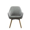 Tuchico Contemporary Fabric Accent Chair, Gray