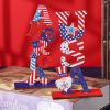 1pc Wooden Decorations; Independence Day Decorations Independence Day American Pattern Ornament Independence Day Arrangements