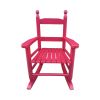 Children's rocking rose red chair- Indoor or Outdoor -Suitable for kids-Durable